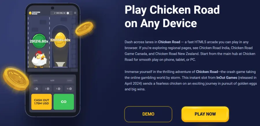 Chicken road game app